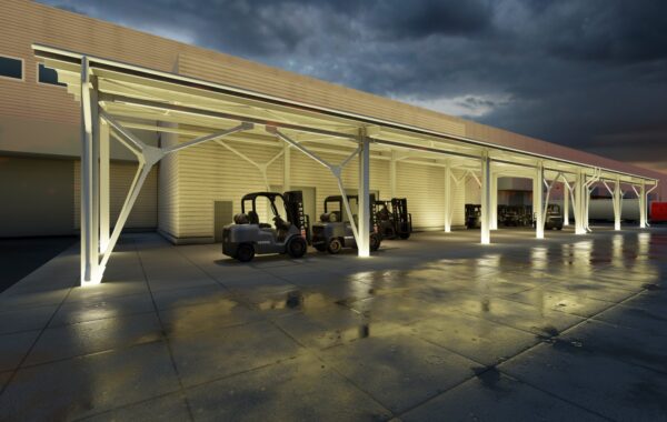 Arctic Metallic Pergola